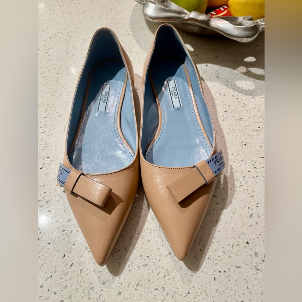 Prada low heels shoes size 7.5